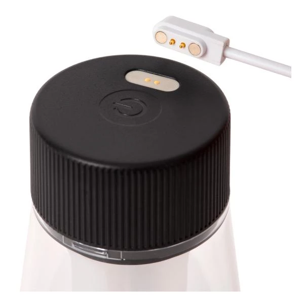 Lucide LORALI - wiederaufladbare Tischlampe Innen/Außen - Akku/Batterie - Ø 7,7 cm - LED Dim. - 1x1,2W 2600K/3000K - IP44 - Schwarz - detail 6